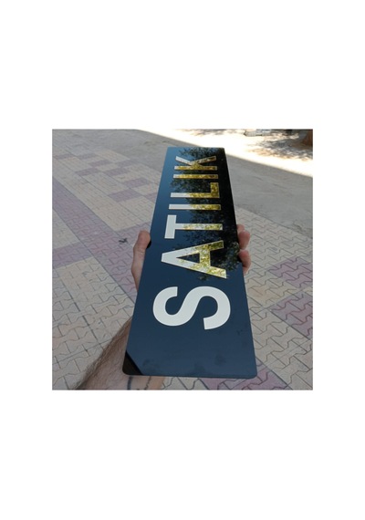 Satılık Dekor Plakalık - Pleksi 1 Ad. - 52 X 11 Cm - Tüm Araçlara Uyumlu - 576638727