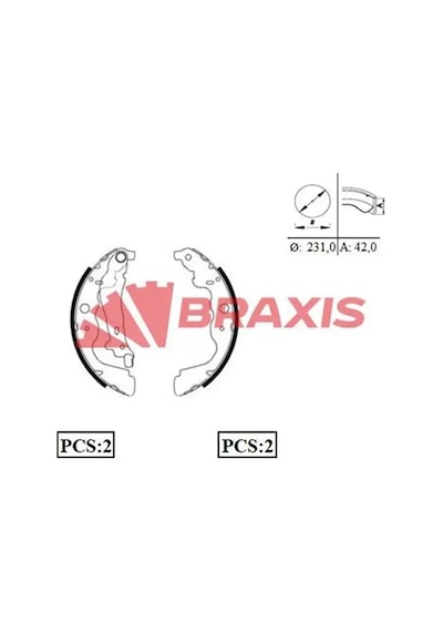 Dacia Dokker Arka Fren Balatasi 2012-2021 Braxıs Ac0081