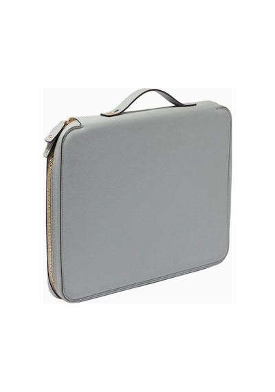 Montroi Laptop Case 13" Deri Kılıf Şık Ve Dayanıklı Tasarım Unisex Çanta Notebook Çantaları Gri