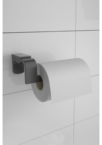 Siyah Lux 4 Lü Banyo Seti Solo Havluluk, Diş Fırçalık, Sabunluk Mat Siyah