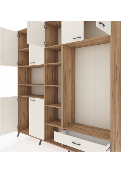 Hyperion Dolap 11 Raflı Tek Çekmeceli 7 Kapaklı 220x44x243 Çam-aytaşı/aytaşı Aytası/aytası Hyperion Dolap 11 Raflı Tek Çekmeceli 7 Kapaklı 220x44x243 Çam-aytaşı/aytaşı Aytası/aytası