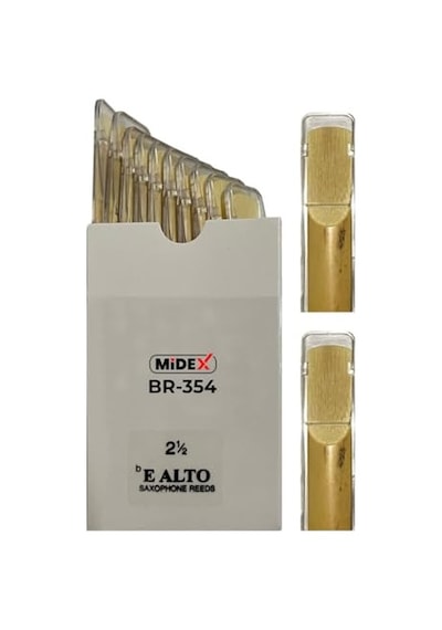 Midex Br-354a Alto Saksafon Kamışı 10'lu Paket No:2.5