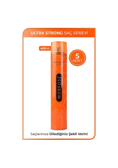 Morfose Ultra Strong Saç Spreyi 5 x 400 ML