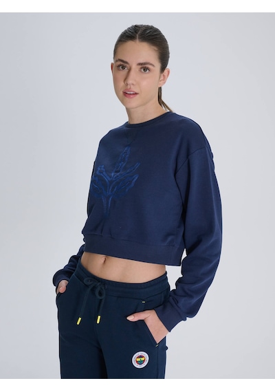 Fenerium Kadın Trend Palamut Logolu Sweat Fb Laci Yeni