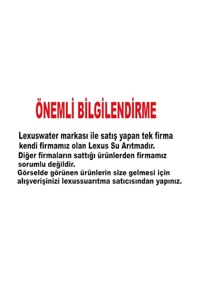 Lexus Arıtmalı Su Sebili 3 Musluklu (Sıcak, Normal, Soğuk)