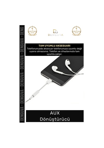 Dönüştürücü Phone 15 14 13 12 11 X 8 7 Plus Xs Max 35mm Stereo Kulaklık Çevirici Aux Dönüştürücü