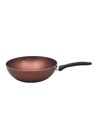 Rosetta Çikolata Gold 28cm Wok Tava Açık Bakır