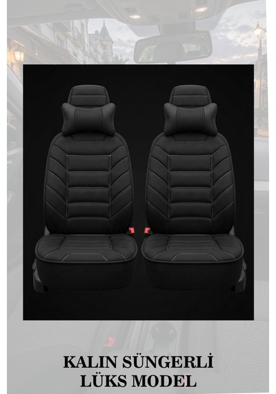 C180 W203 2007 Uyumlu Siyah Renk Lüks Premium 2 Adet Minder Ve Yastık