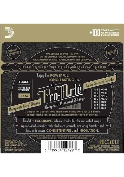 D'addario Ej46C Pro-Arte Composite Hard Tension Klasik Gitar Teli