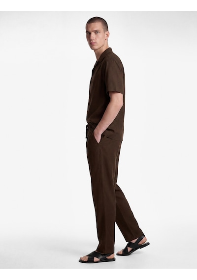 Koton Slim Fit Cepli Pileli Keten Karışımlı Düğmeli Beli Lastikli Bağcıklı Pantolon Koyu Kahverengi 6sam40167hw Koyu Kahve Koton Slim Fit Cepli Pileli Keten Karışımlı Düğmeli Beli Lastikli Bağcıklı Pantolon Koyu Kahverengi 6sam40167hw Koyu Kahve