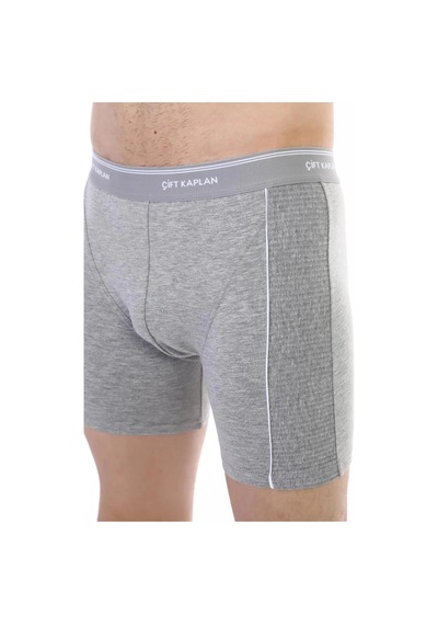 Moda Dua Çift Kaplan 855 Uzun Erkek Boxer gri