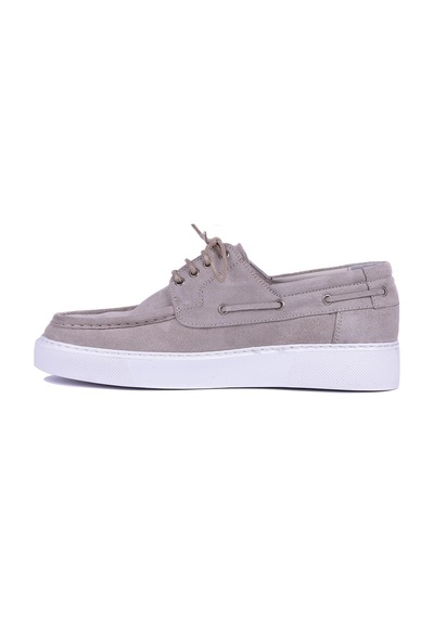 Shoetyle - Hakiki Süet Deri Bej Rengi Günlük Erkek Ayakkabı - 115-k512-1065-1612