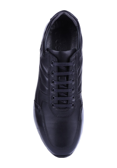 Fosco - Siyah Hakiki Deri Erkek Sneakers 2720-1 - 6960-565-siyah Siyah