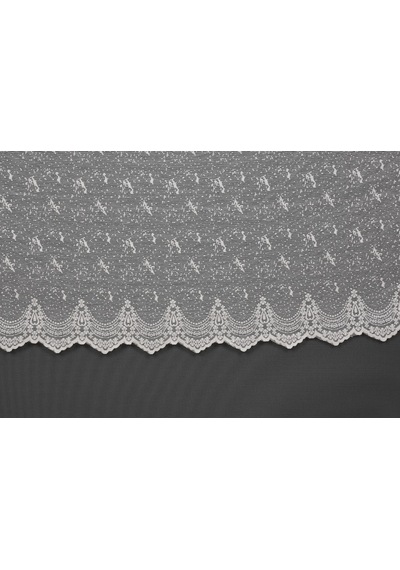 Kuş Model Krem Renk Dikilmiş Pileli Fon Perde 300x260 Cm