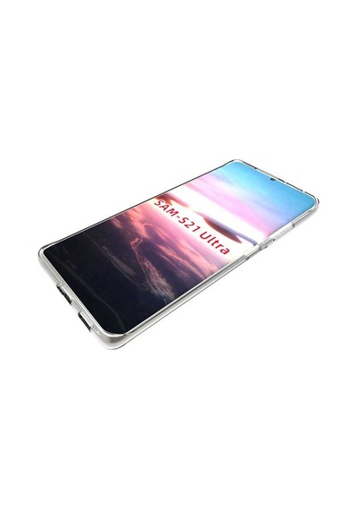 Rba Aksesuar Galaxy Uyumlu S21 Ultra Kılıf Rba Süper Silikon Kapak - Renksiz Çok Renkli