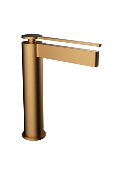 Fj-6023f Mat Fırçalanmış Rose Yüksek Lavabo Bataryası Renkli