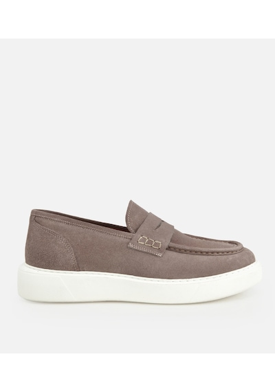Hotiç Erkek Süet Deri Bej Kalın Tabanlı Günlük Loafer 02ayh319410a450 02ayh319410a450