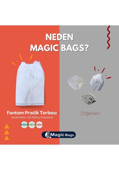 Fantom Pratik Süpürge Uyumlu Kese Toz Torbası 10'lu
