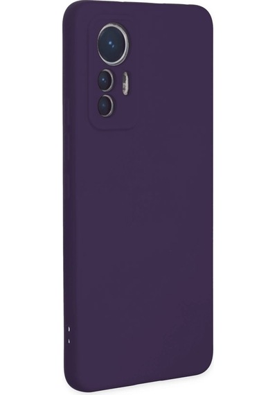 Uryport Xiaomi Mi 12 Lite Kılıf Nano İçi Kadife Silikon - Mor Çok Renkli
