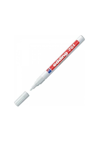 Edding 751 Paint Marker Beyaz Boya Kalemi Yuvarlak Uç