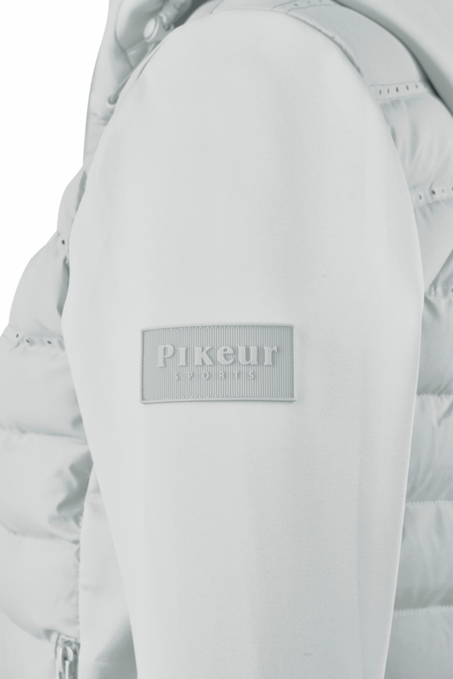 Pikeur Sports 7043 Kapüşonlu Lüks Hybrid Kadın Spor Ceket Buz Mavi