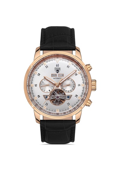 Tı-595g Tıger Otomatik Çelik Erkek Saati Rose Gold