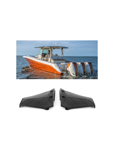 Hidrofoil Stabilizatörler, Aşınmaya Dayanıklı 1 Çift Deniz Hidrofoil 4 İçin Basit Kurulum 50hp Dıştan Takma