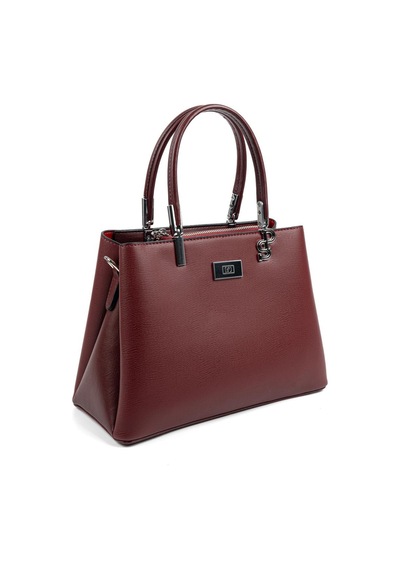Silver Polo Sp1098 Kadın El Çantası Düz Bordo-bordo