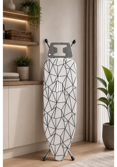 Perilla Doğrular Kate Present Kaymaz Tabanlı Ütü Koyma Aparatlı Ütü Masası 38x155 Cm Diğer