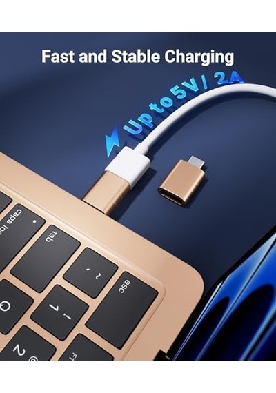 Usb C - Usb Adaptör Usb C Fiş Usb 3 Soket Adaptör İphone 15 Pro Max İmac İpad Mini/pro 2021 Macbook Pro Air 2023 Ve Diğer Tip C Cihazlar İle Uyumlu, Altın