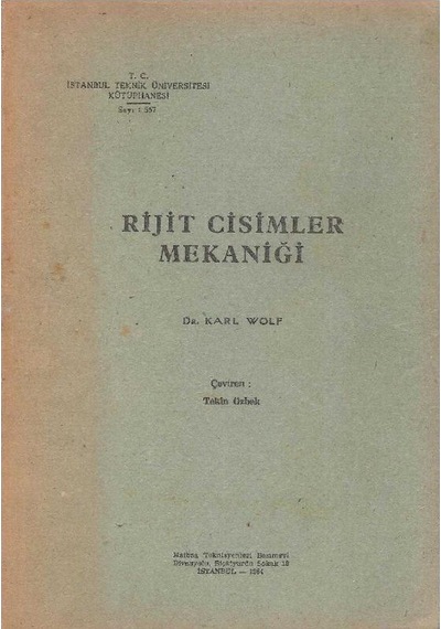 Rijit Cisimler Mekaniği