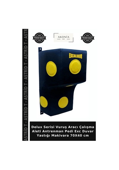 Delux Serisi Vuruş Aracı Çalışma Aleti Antrenman Pedi Exc Duvar Yastığı Makivara 70x40 Cm Çok Renkli