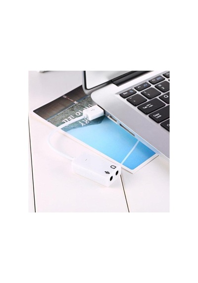 Harici Kablolu 7.1 Usb Ses Kartı 3.5mm Mikrofon Çevirici Dönüştürücü Adaptör
