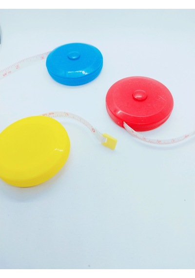 Metre Otomatik Basmalı Renkli Mini 120cm Vucut Ölçer 1 M Diğer