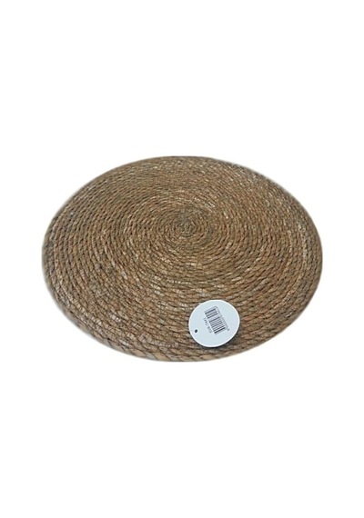 Amerikan Hasır Servis Supla Örme Bambu 35 CM 6 Adet Krem