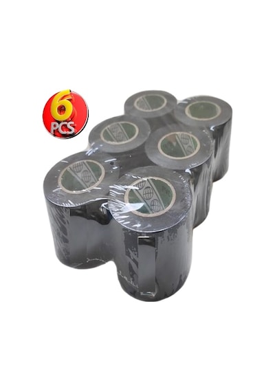 Pvc Isı Yalıtım Eklektrik İzolasyon Bandı 50 Mm X 25 Yrd Siyah 6