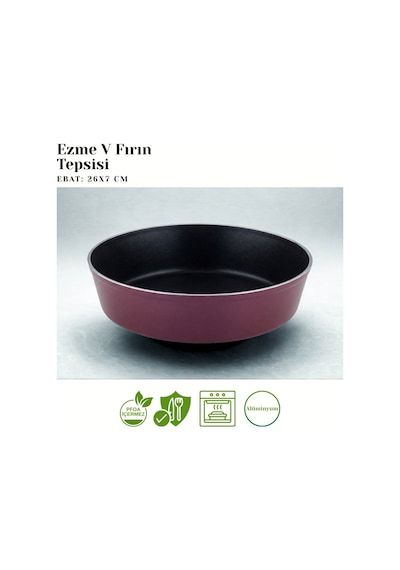 10 Parça Granit Set Çelik Kapak - Mürdüm Mürdüm