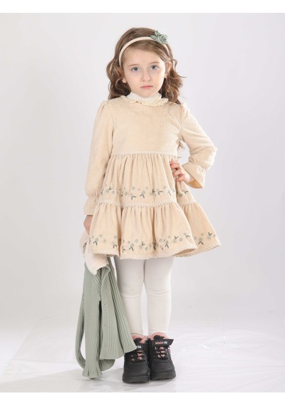 Xo Kids Kız Çocuk Elbise 1-5 Yaş 4801 Mint