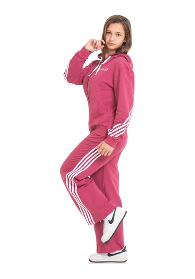 Miniğimin Cicileri Minigimin Cicileri Şeritli Dri Fit Kapşonlu Kız Çocuk 2 Li Eşofman Takımı - Gül Kurusu Gülkurusu Miniğimin Cicileri Minigimin Cicileri Şeritli Dri Fit Kapşonlu Kız Çocuk 2 Li Eşofman Takımı - Gül Kurusu Gülkurusu