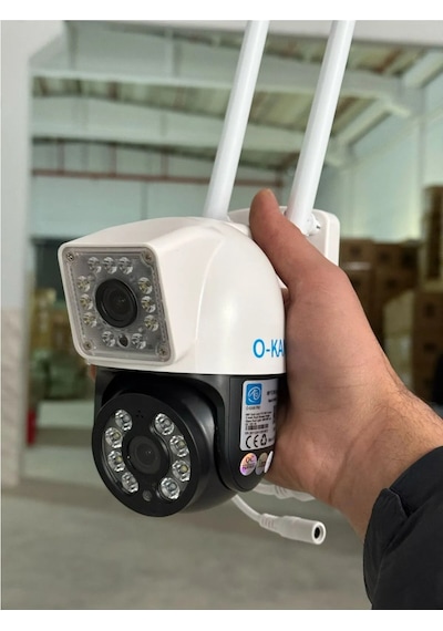 O-kam 3012 Dual Lens 6mp Wifi Akıllı Kamera , Yapay Zeka, Gece Görüş, Karşılıklı Konuşma