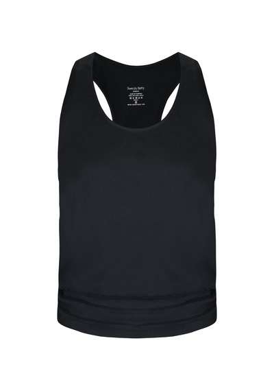 Sweaty Betty Sweaty Betty Gaia Tank Kadın Siyah Yoga Tişört Blk Siyah