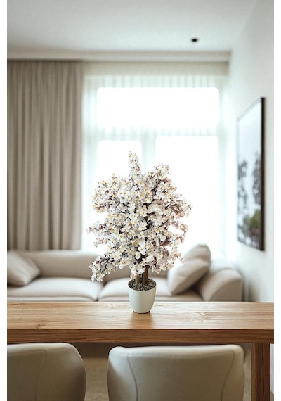 Yapay Çiçekçiniz Yoğun Yapraklı 60 Cm Yapay Sakura Bahar Dalı Ağacı