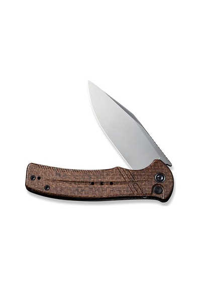 Civivi Cogent Flipper & Button Lock Knife Brown Micarta Handle Kamp Çakı Kahverengi