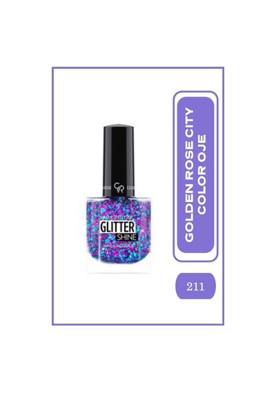Golden Rose Glitter Shine Nail Lacquer 211