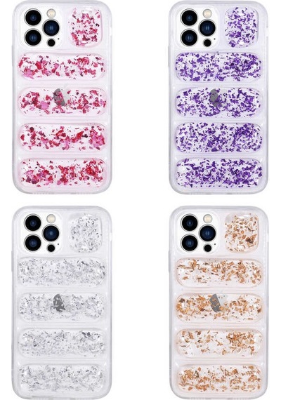 Apple Uyumlu iPhone 12 Pro Kamera Korumalı Simli Airbag'li Zore Dalga Kapak