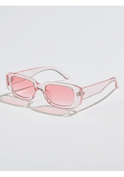 Silvio Monetti Chunky Frame Vintage Güneş Gözlüğü Şeffaf - Pembe