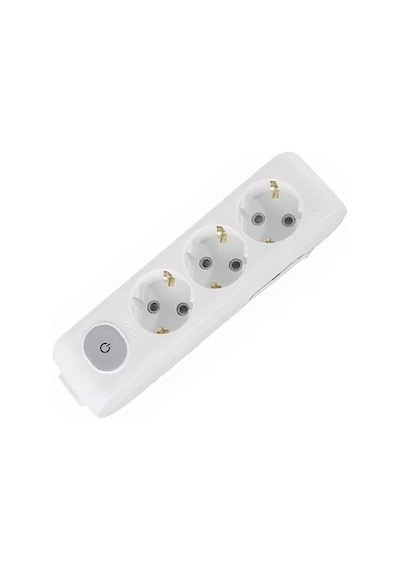 Anahtarlı Beyaz Topraklı Klemensli Çocuk Kilitli Priz 0.13 M