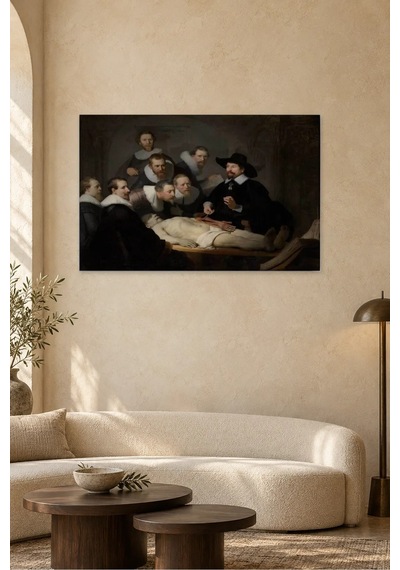 Fida Rembrandt Cerrahlar Ve Anatomi Dersi Canvas Tablo Çok Renkli
