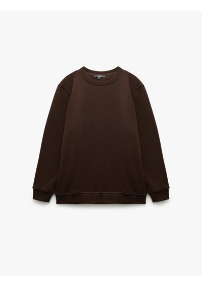 Koton Pamuklu Uzun Kollu Şardonlu Bisiklet Yaka Erkek Basic Sweatshirt Kahverengi 7wam70002mk Kahve Koton Pamuklu Uzun Kollu Şardonlu Bisiklet Yaka Erkek Basic Sweatshirt Kahverengi 7wam70002mk Kahve