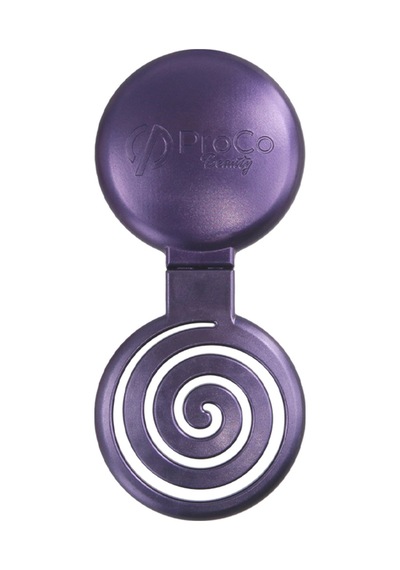 Proco Proco Beauty Makaron Metalik - Üç Boyutlu 3d Esnek Aynalı Çanta Boy Saç Fırçası - Compact Detangler